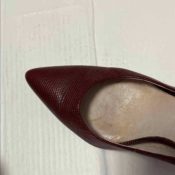 Michael Kors Deep Red Textured Heels - Picture 10 of 16